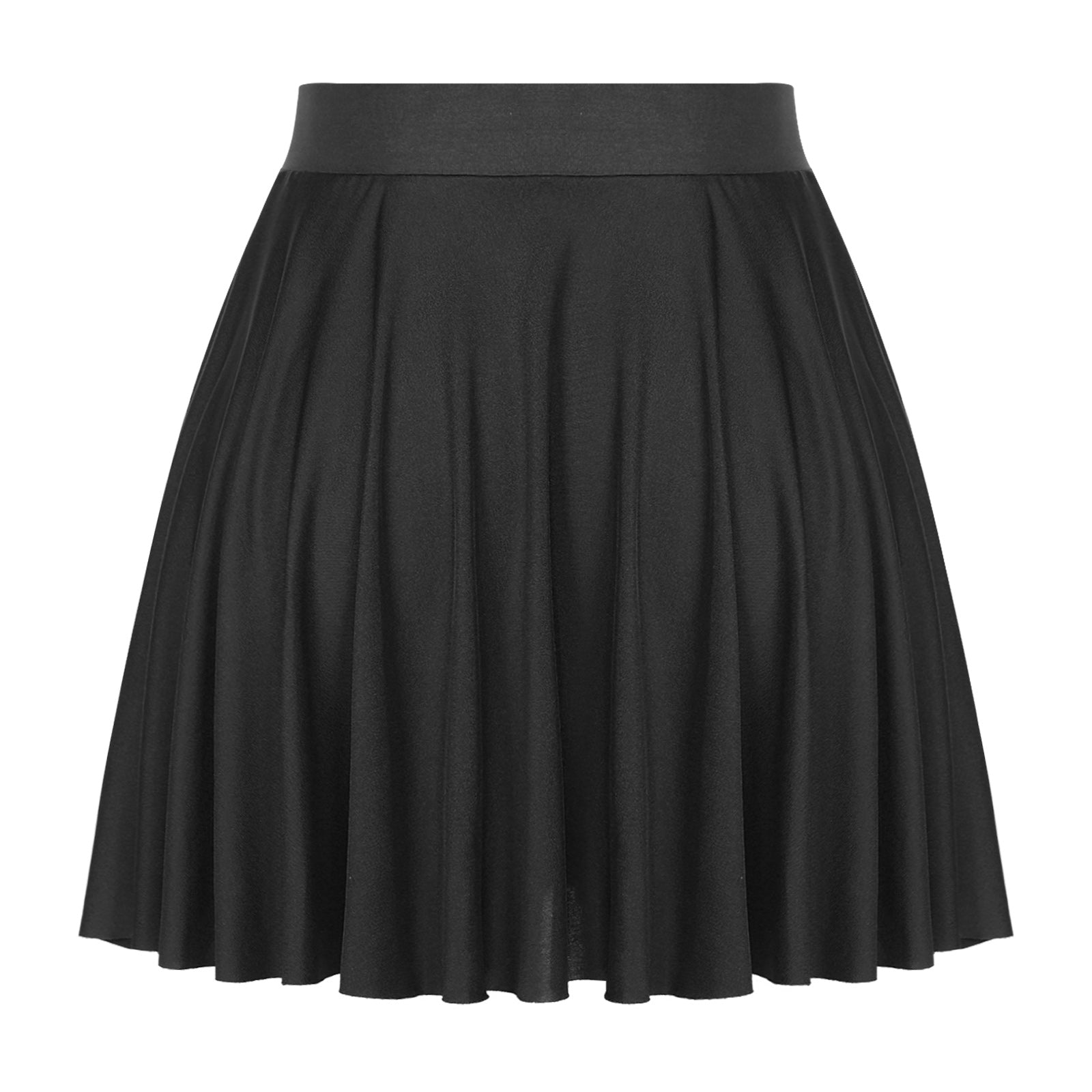 Elastic Waistband Flared Ruffles Skirts