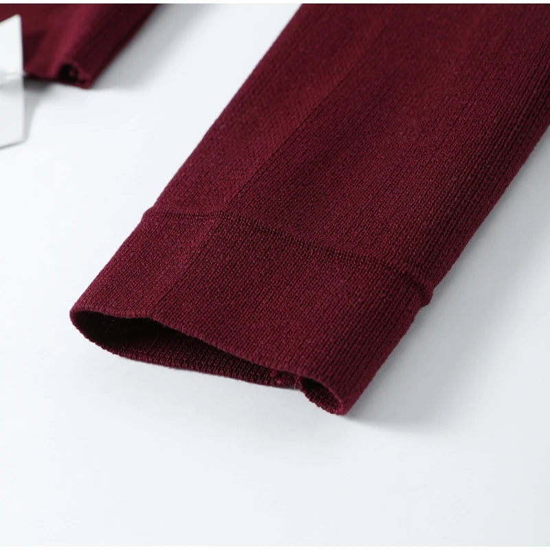 Knitted Two Pieces Single Breasted Lapel Cardigan Pleated A-line Mini Skirt Set