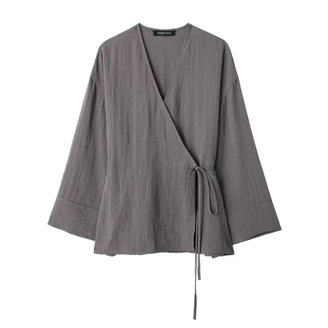 Loose Kimono Shirt  and Casual Trouser