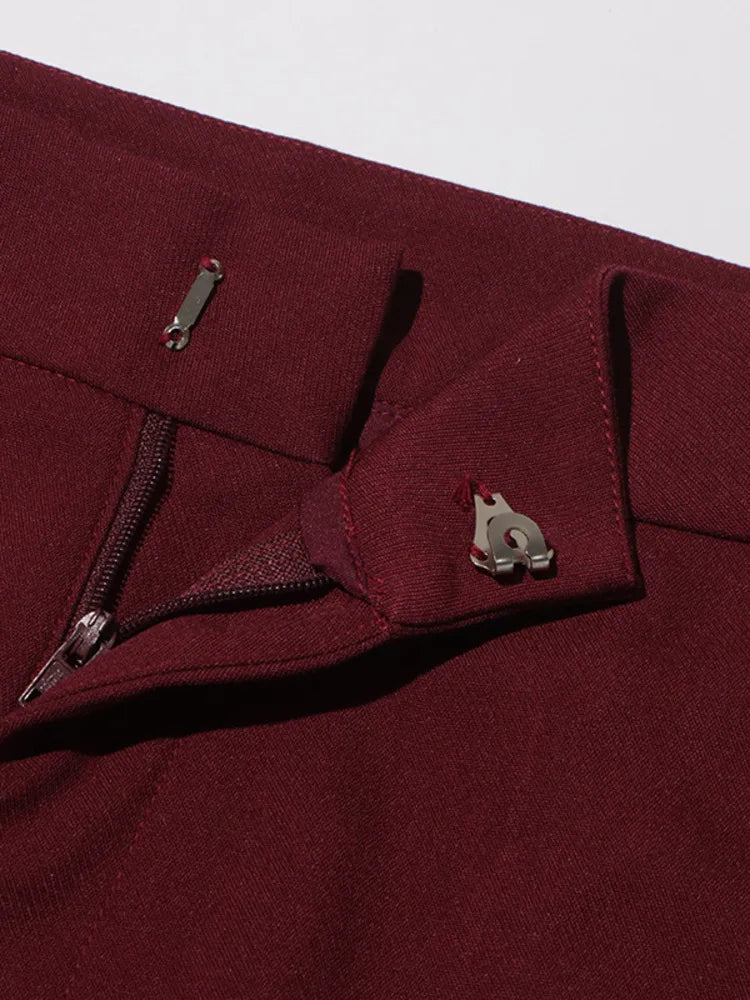 Elegant Two-Piece Suit Blazer And Wide-Leg Trousers