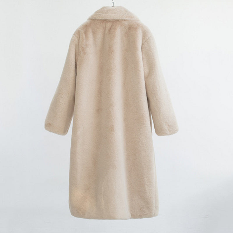 Faux Soft Mink Fur Loose Coat