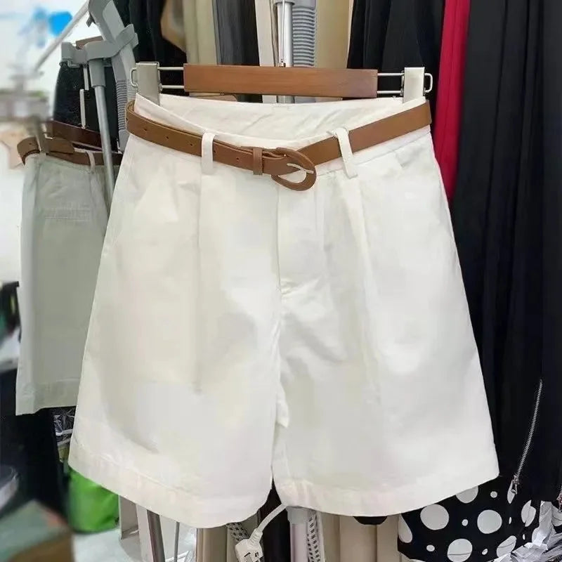 Casual High-waist Thin Loose Wide-leg Shorts