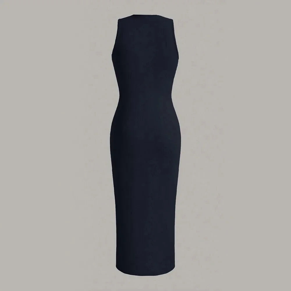 MIDI Sheath Sleeveless Pencil Dresses