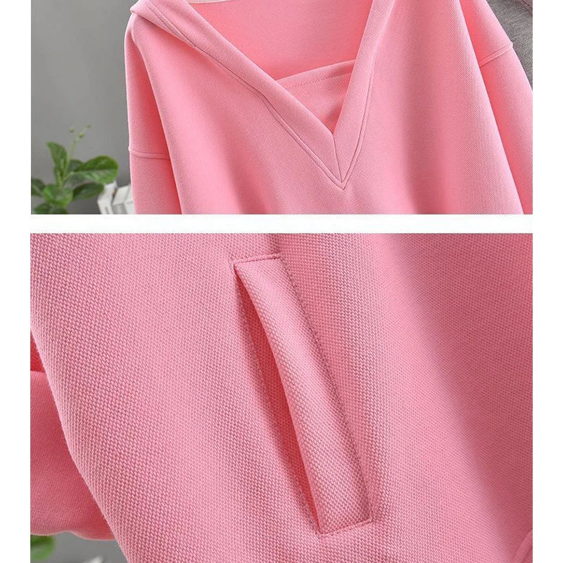 Autumn Winter Fashion Style Y2K Sweatshirt Casual Loose All Match Female Clothes Long Sleeve Hooded