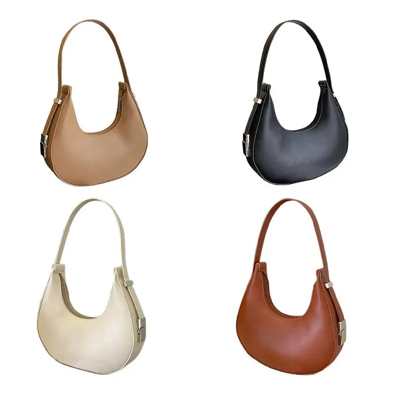 One Shoulder French Niche Crescent Shape Underarm Bag