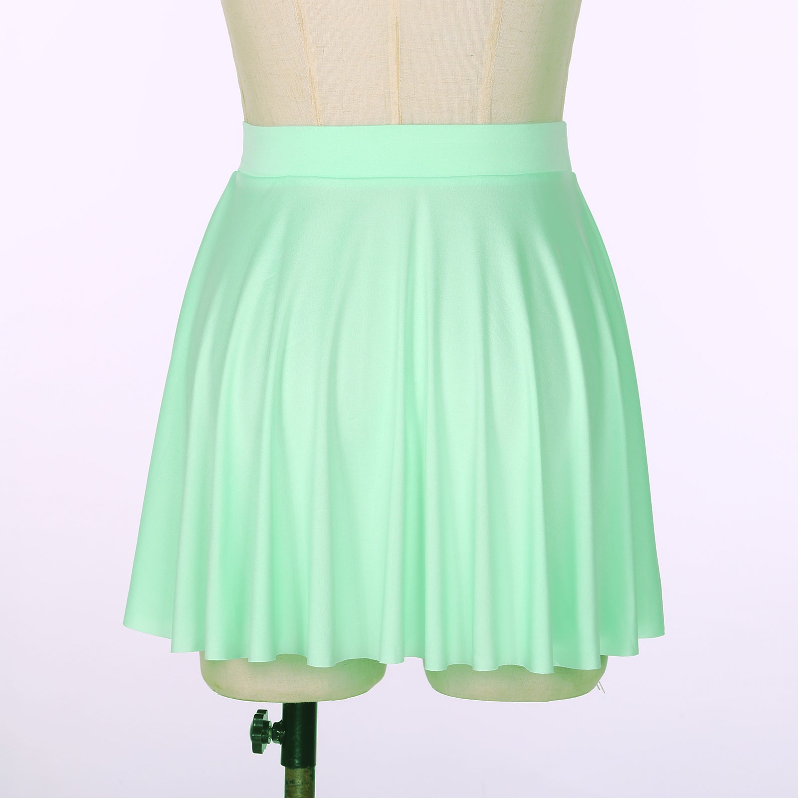 Elastic Waistband Flared Ruffles Skirts