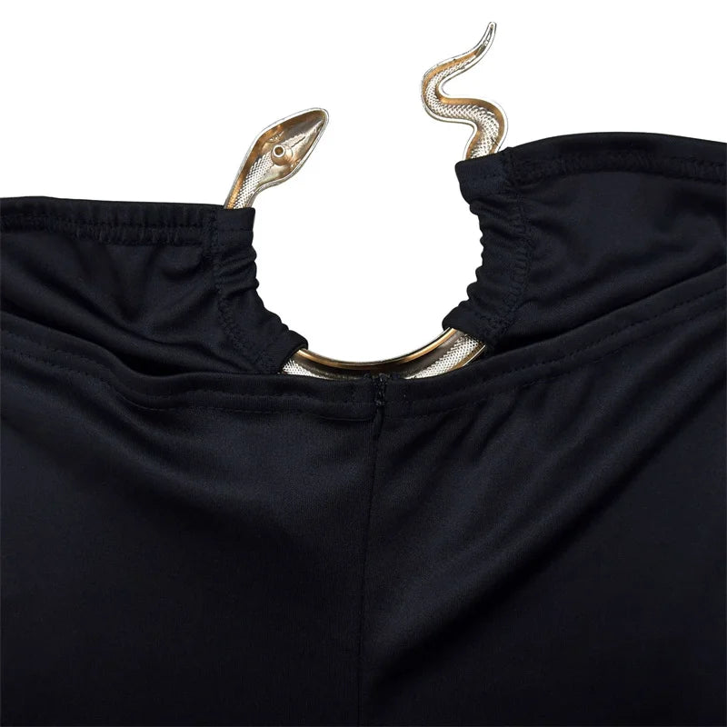 Strapless Sleeveless Loose Wide Leg Backless Cut Out Jumpsuits