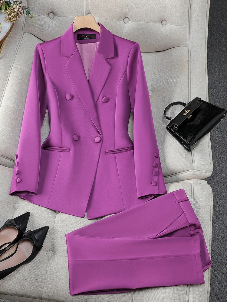 Blazer Jacket And Trouser Suit Set