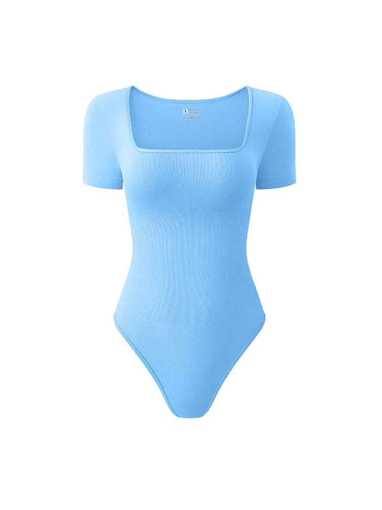 Sleeveless Square Neck Yoga Bodysuit
