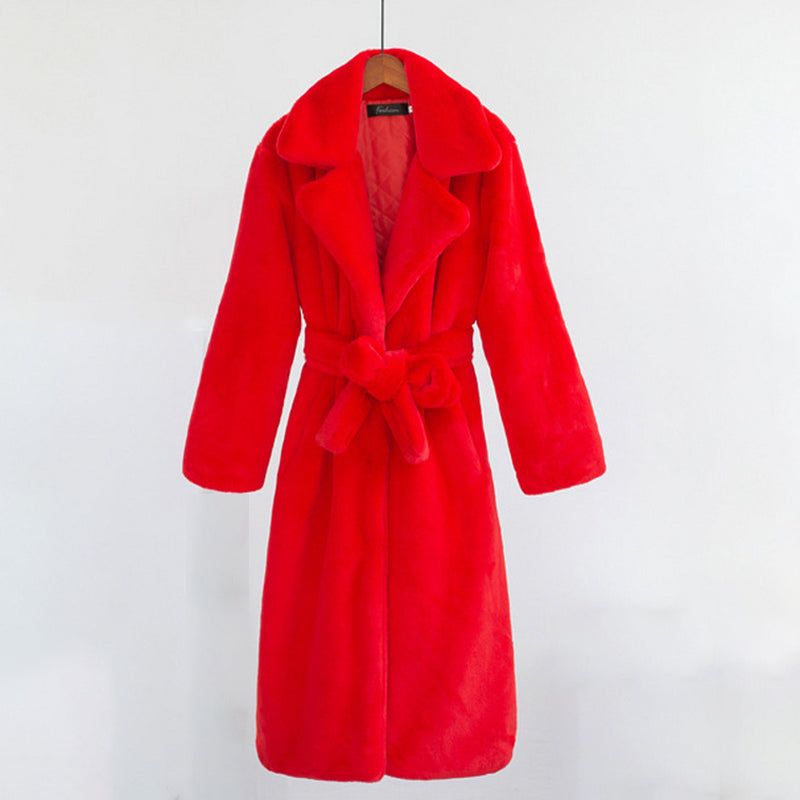 Faux Soft Mink Fur Loose Coat
