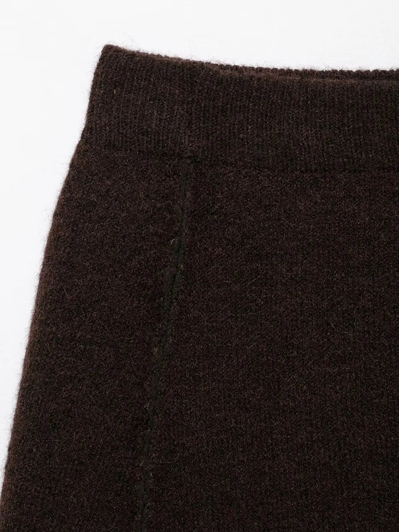 Knitted Two Pieces Autumn Winter Round Neck Long Sleeve Cardigan Sweater Waist Mini Skirt