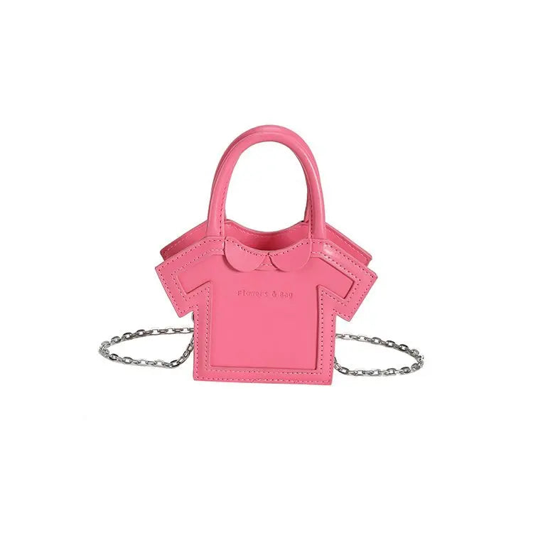 Mini T-shirt Style Chain Crossbody Handbag Portable Bag