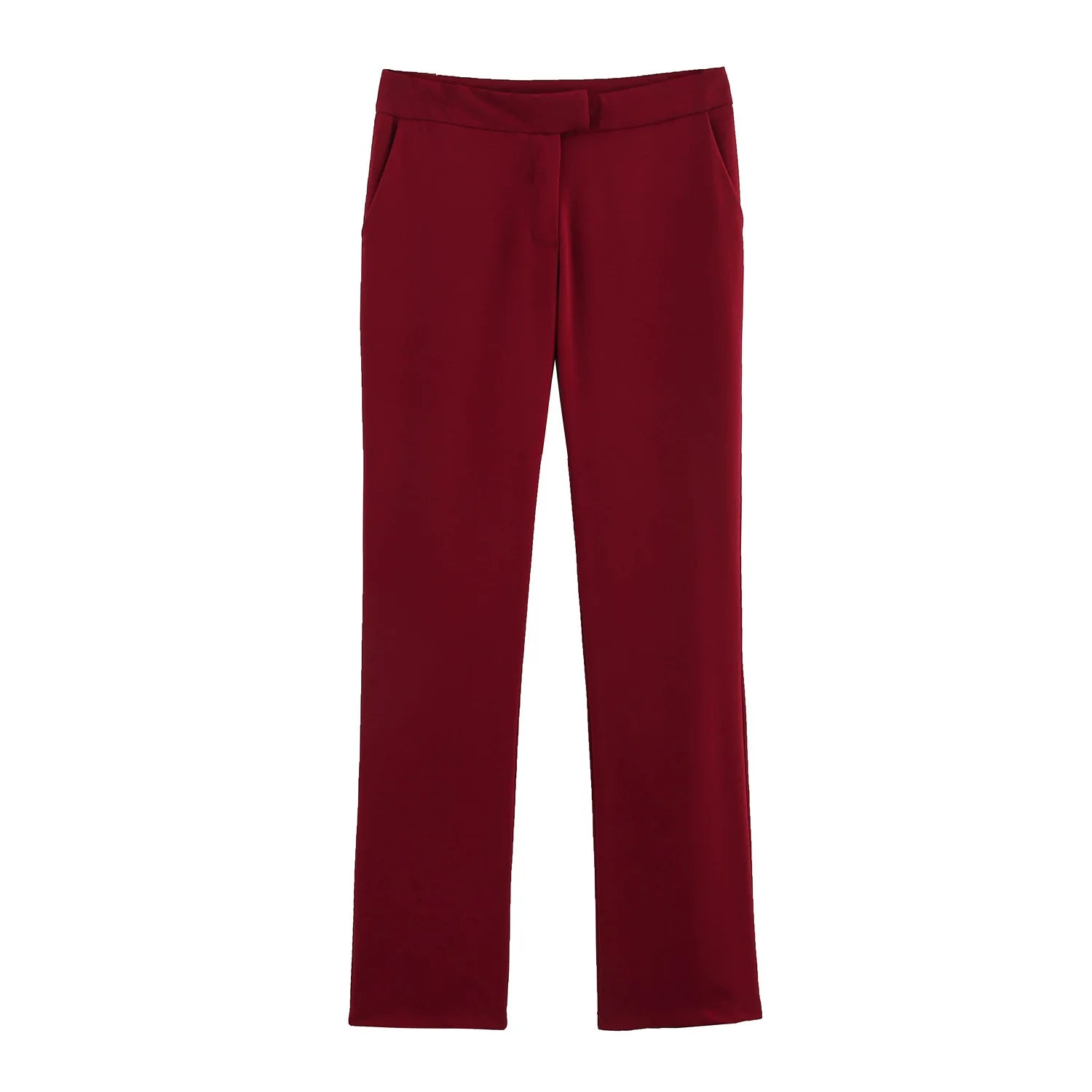 Vintage Chic Office Lady Suit V Neck Blazer Straight Loose Pants Set