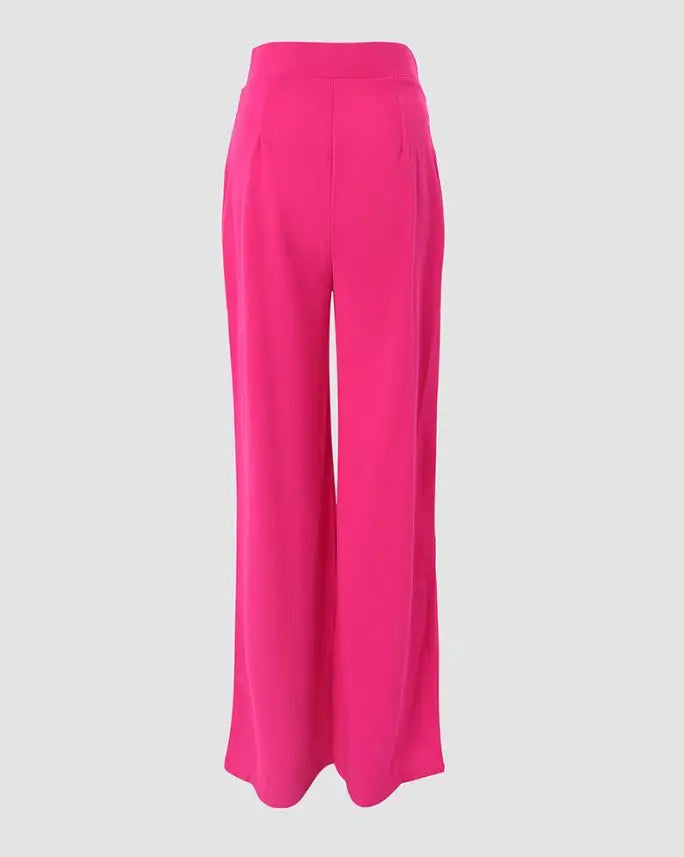 Elegant High Waist Wide Leg Bootcut Flared Trousers