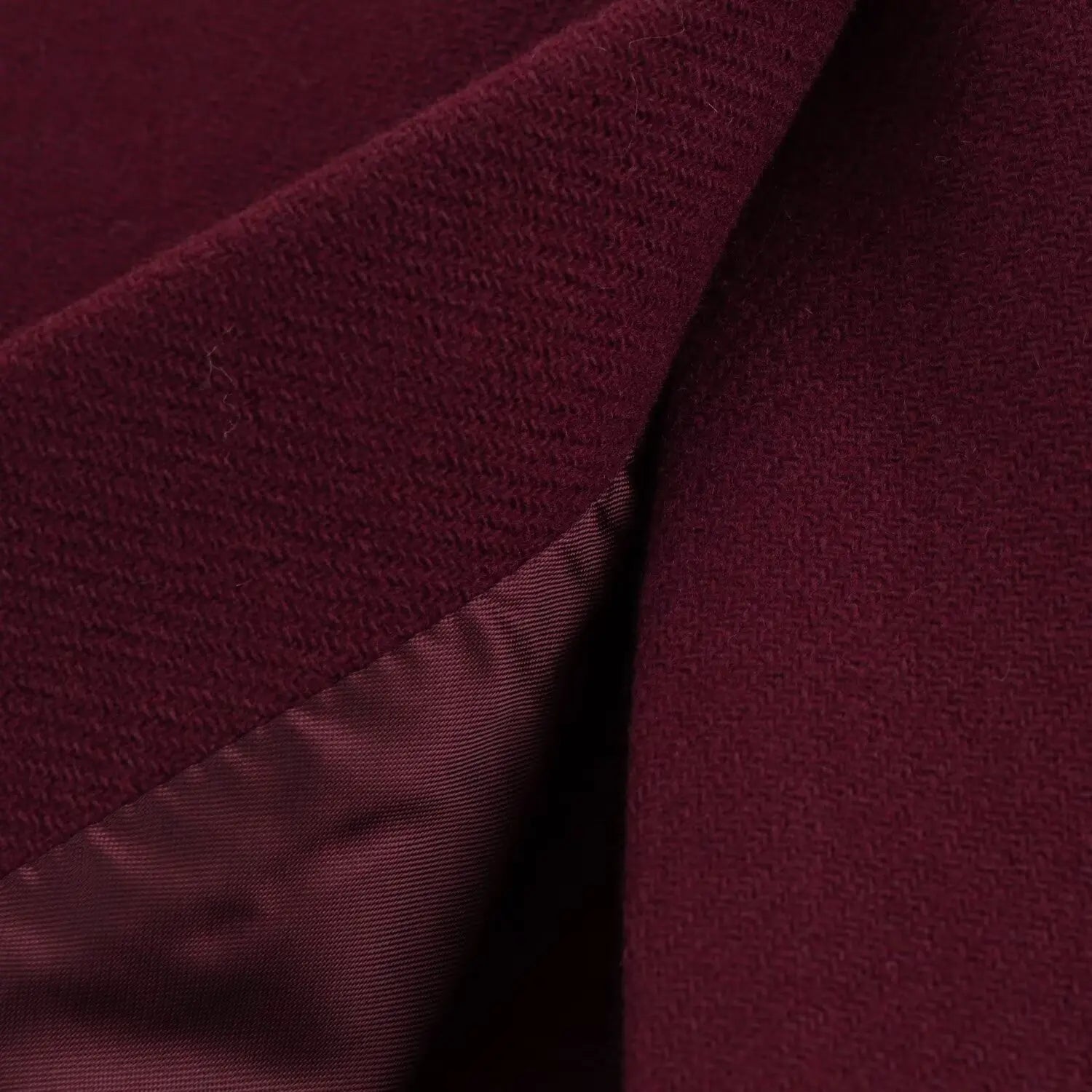 Wool Blended Lapel Long Coat