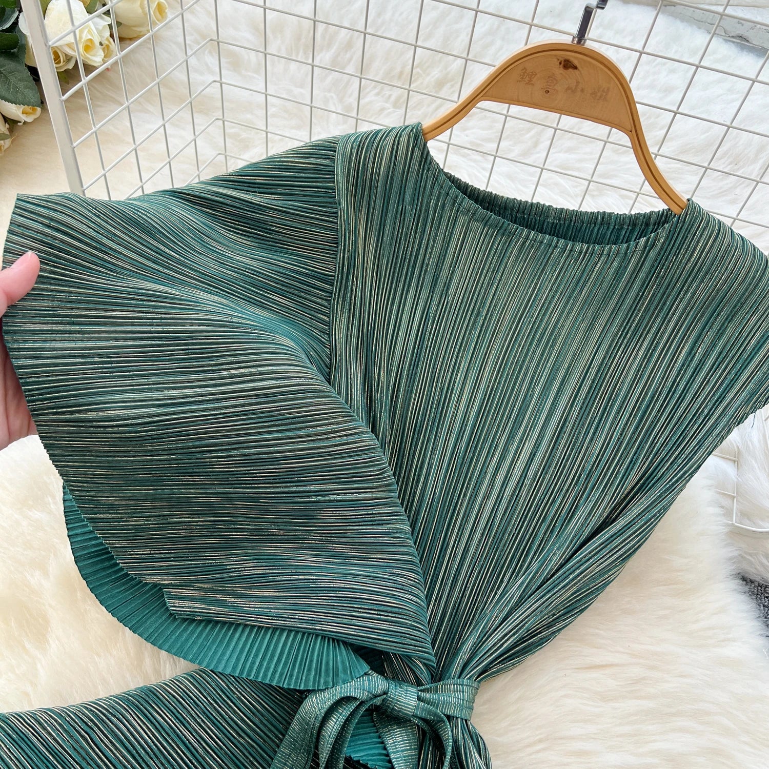 Chic asymmetrical Spliced High Waist A-line Dress