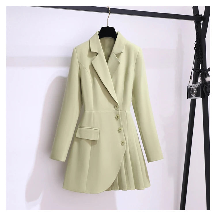 High-end Suit French Fashion High Quality Blazer New Non-ironing Anti-Wrinkle Suit Tunics