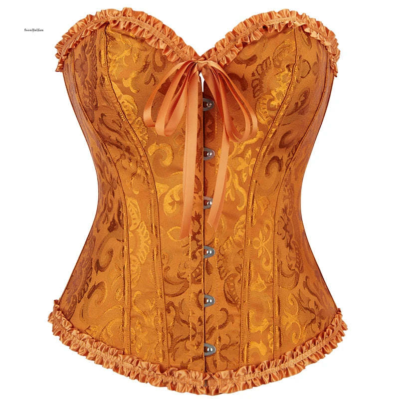 Elegant Gothic Floral Corsets