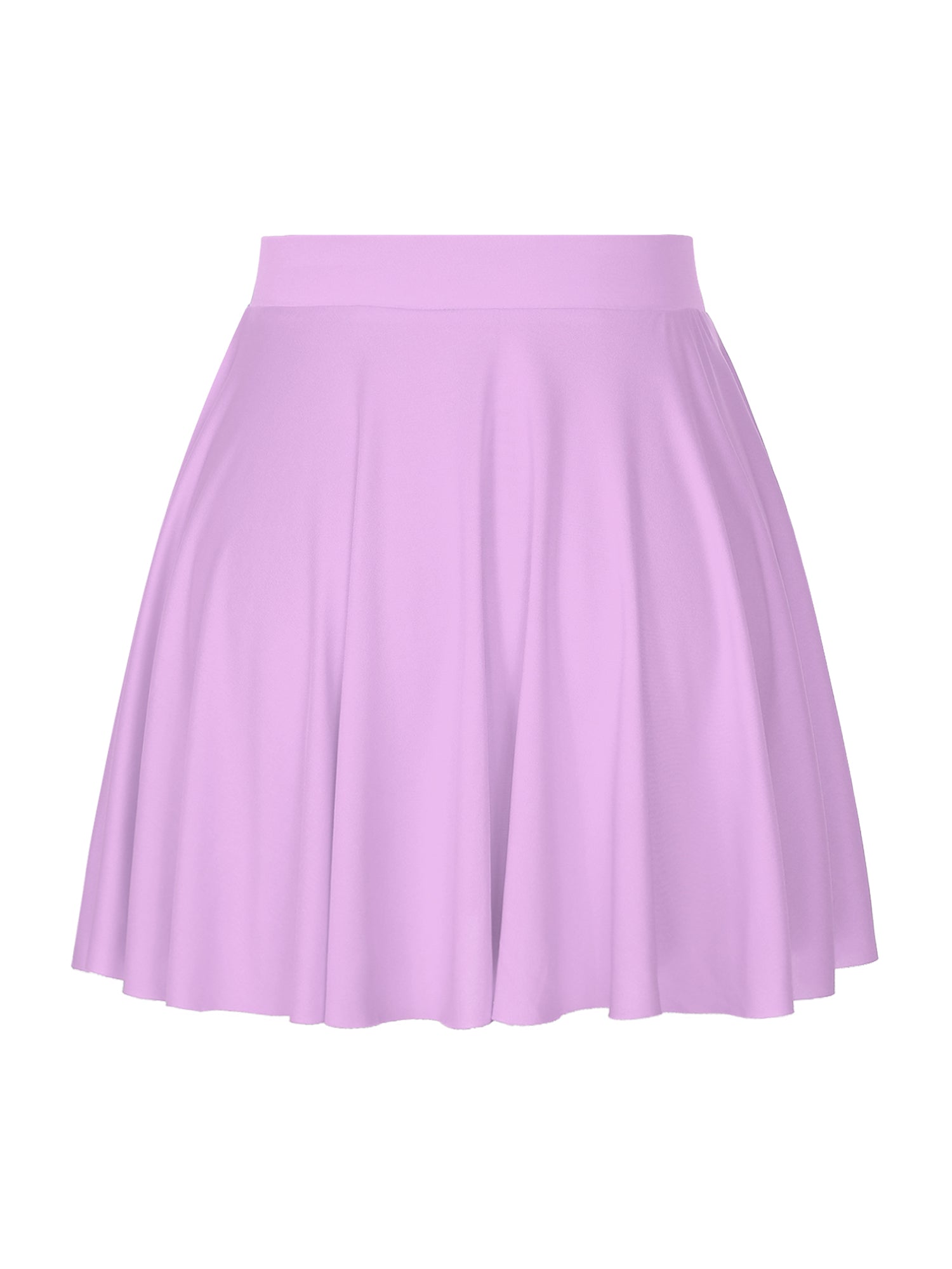 Elastic Waistband Flared Ruffles Skirts