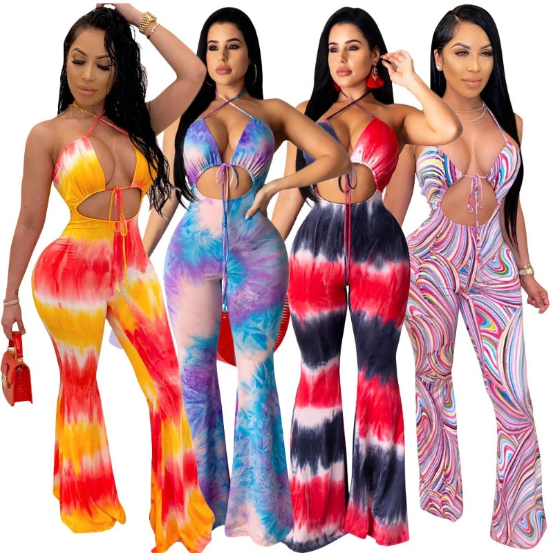 Sleeveless Slim High Waist Sling Overalls Jumpsuit
