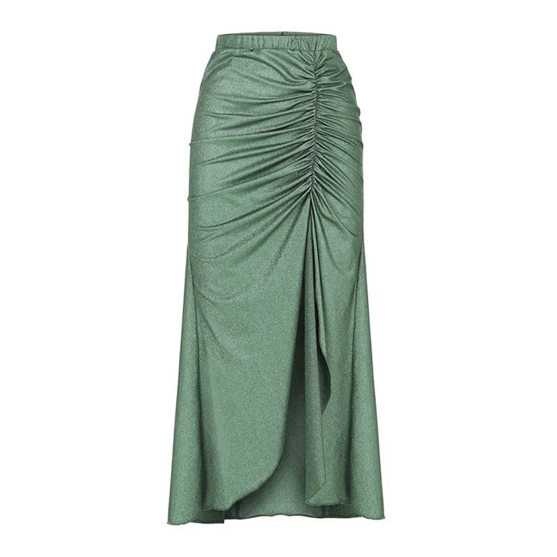 High Waist Side Slit Long Beach Skirts