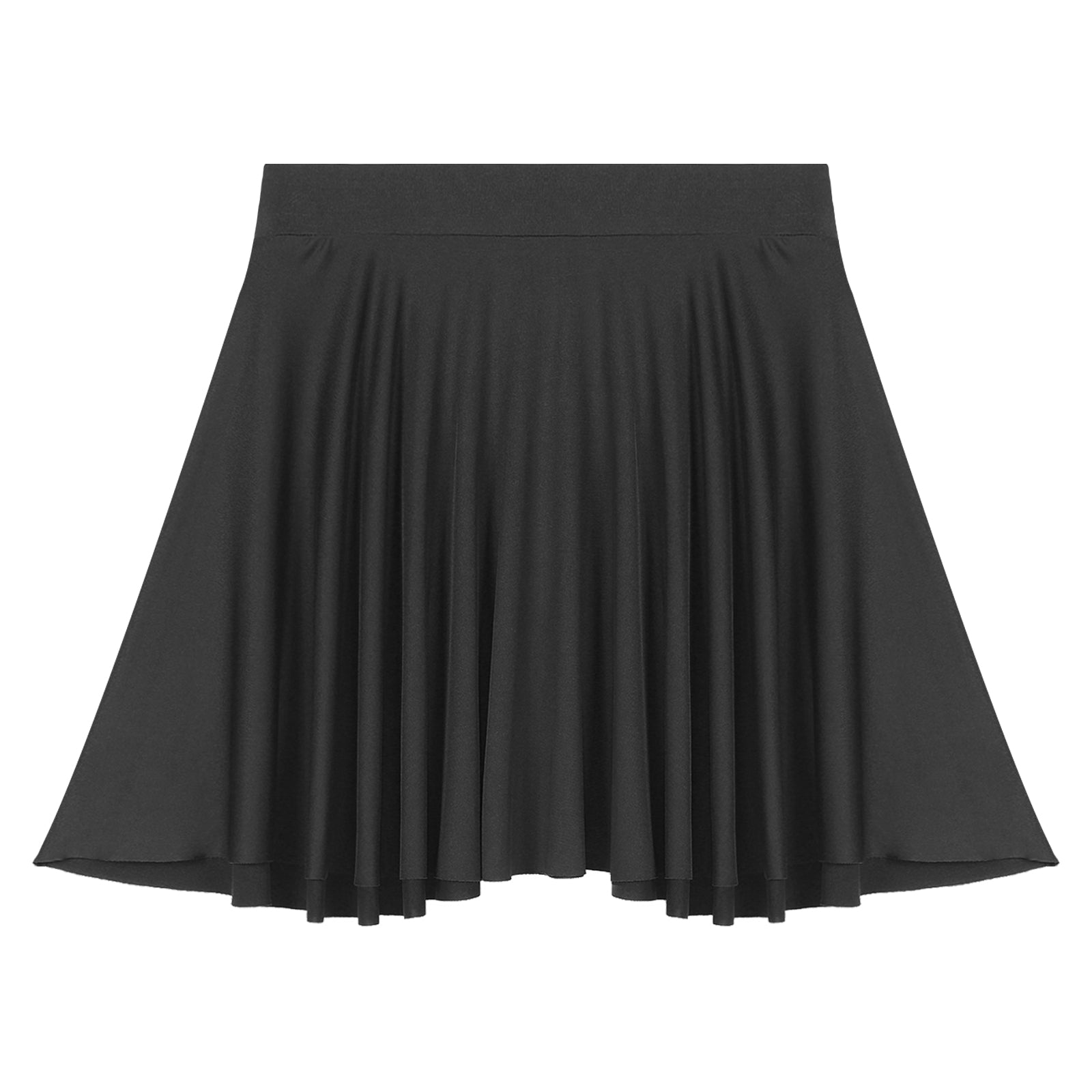 Elastic Waistband Flared Ruffles Skirts