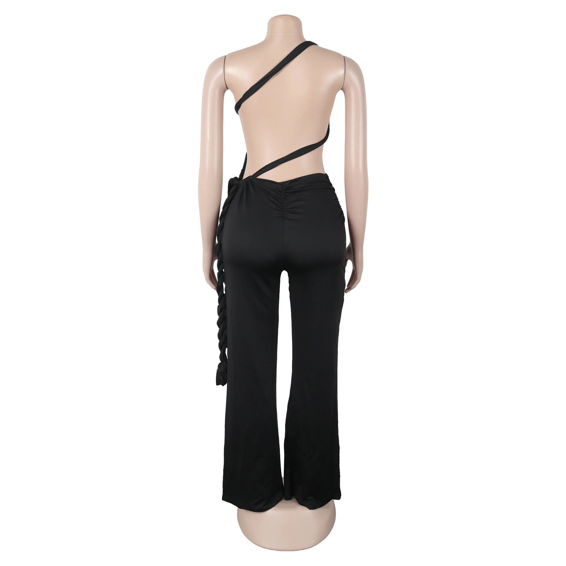Ruched Patchwork Bodycon Jumpsuits