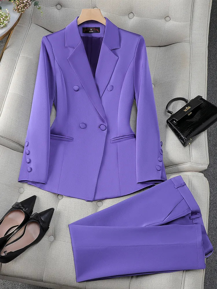 Blazer Jacket And Trouser Suit Set