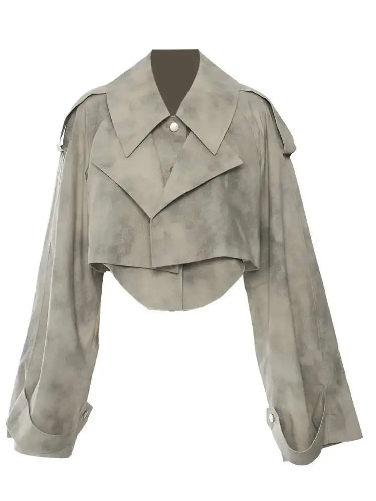 Autumn Winter Women Camouflage Print Single-breasted Coats + High Waist Bandage Skirts Suit