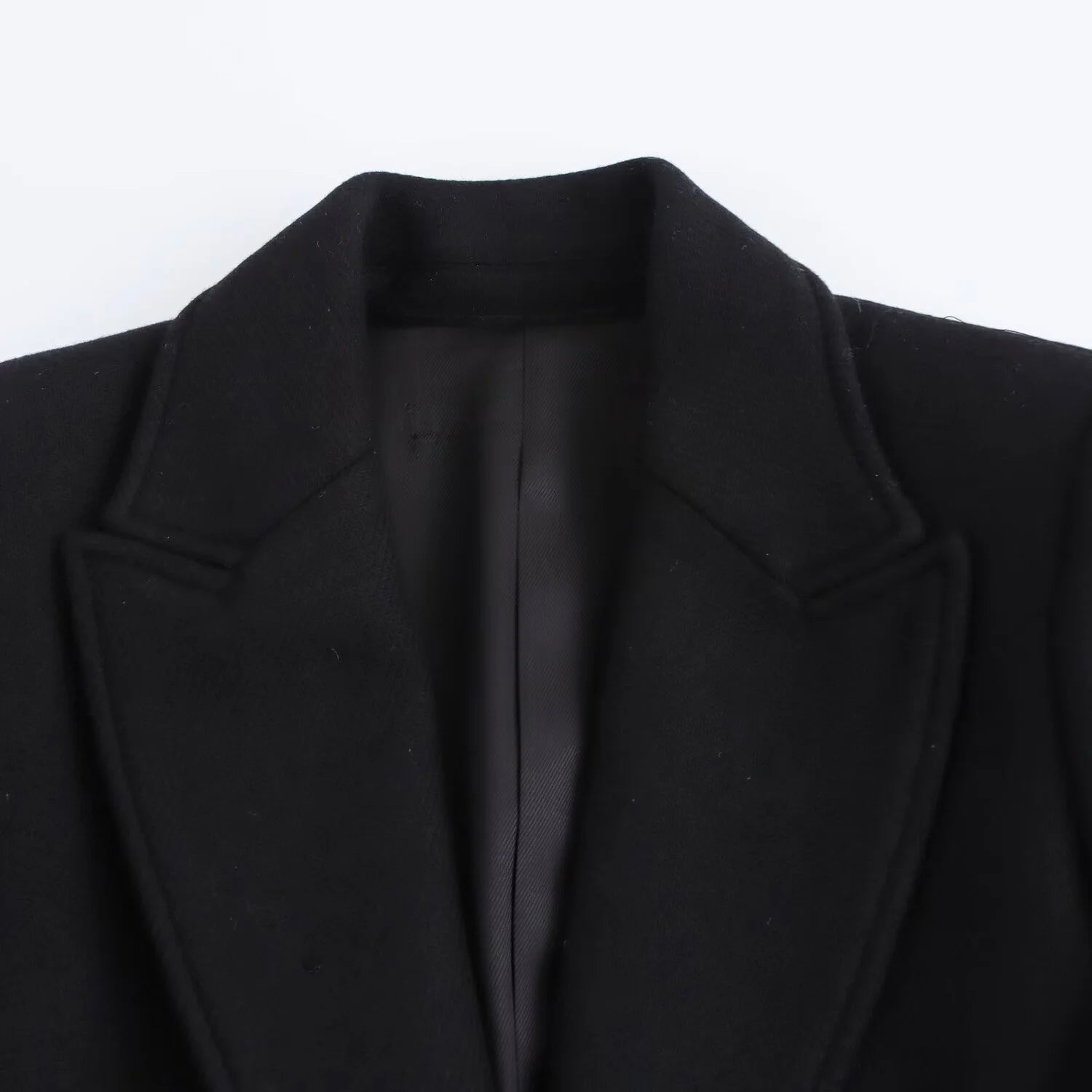 Elegant Loose Single Buckle Lapel Chic Coat