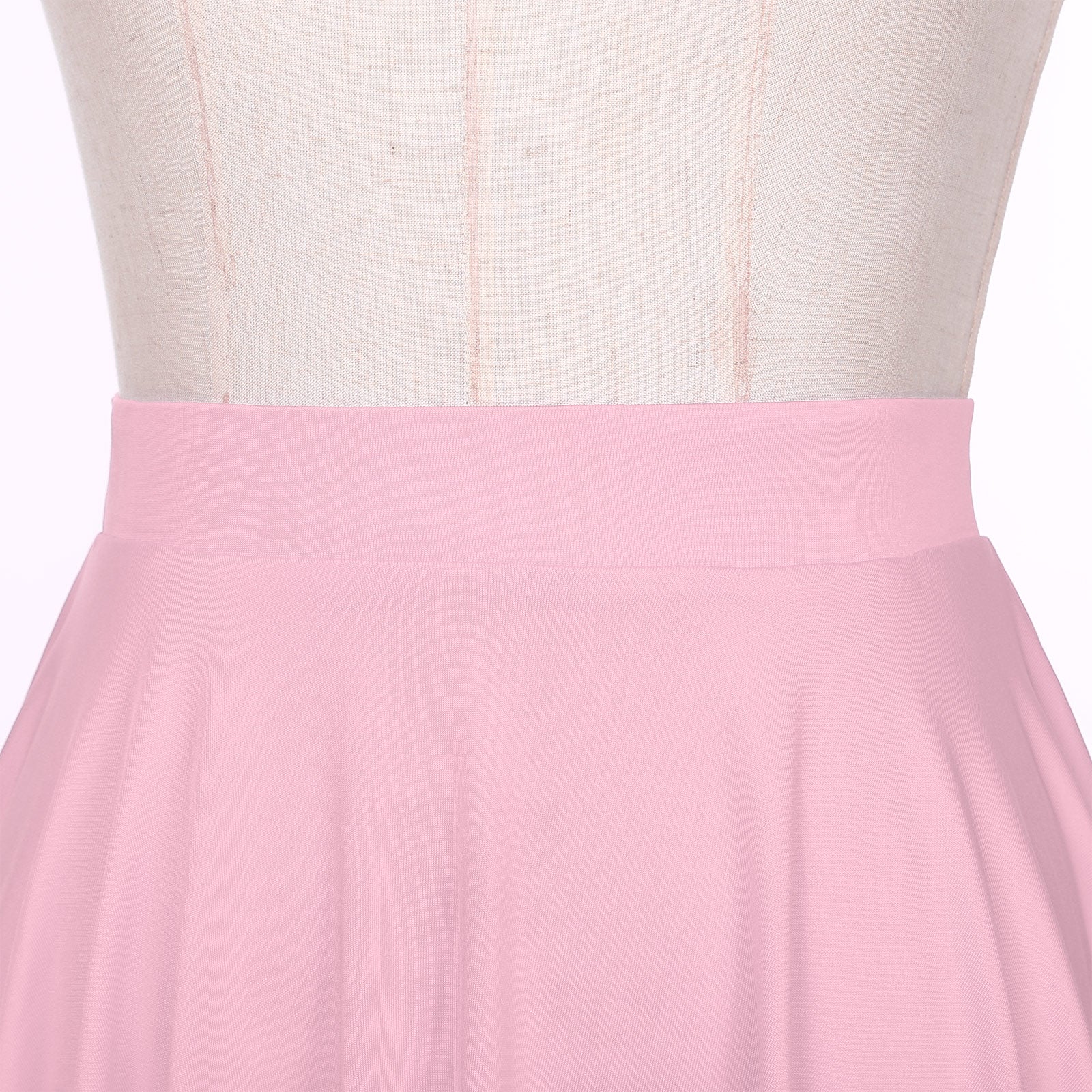 Elastic Waistband Flared Ruffles Skirts
