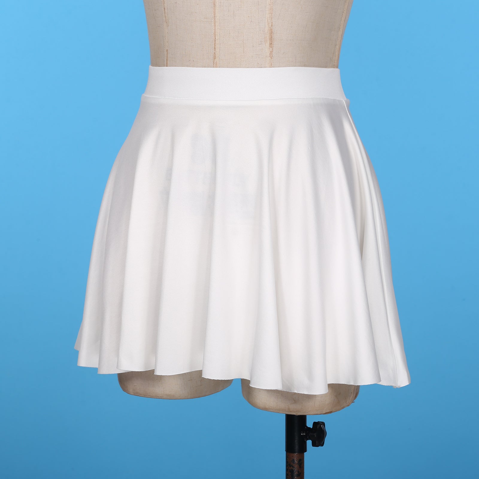 Elastic Waistband Flared Ruffles Skirts