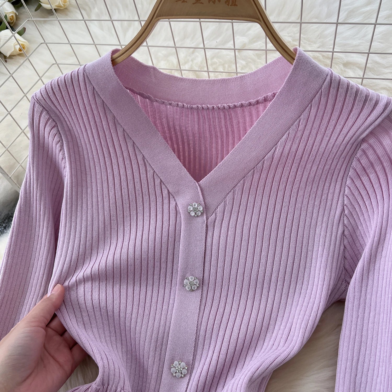 Autumn Knitting Sweater Dress