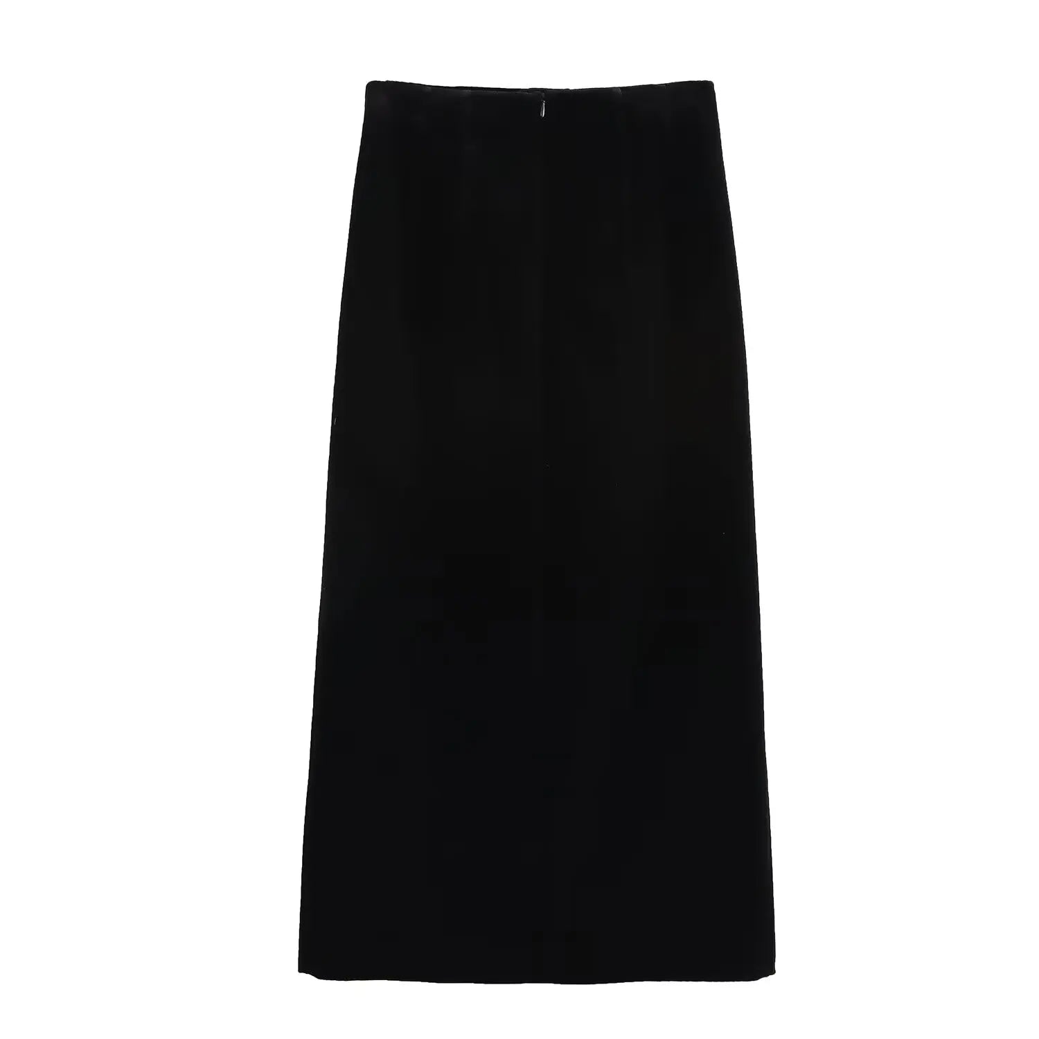 Velvet High Waist Elegant A-line Midi Skirts