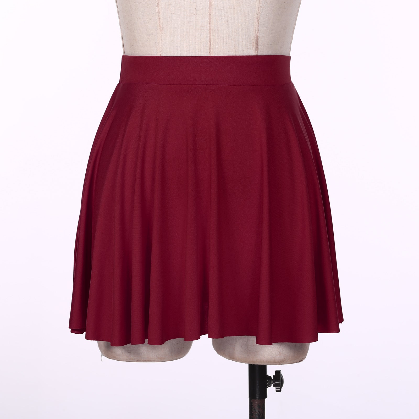 Elastic Waistband Flared Ruffles Skirts