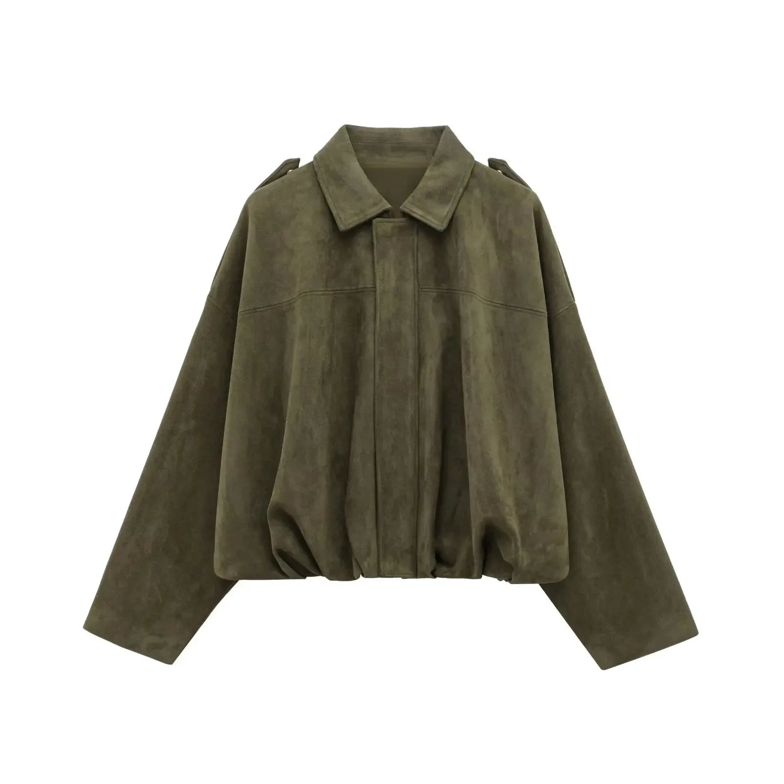 Velvet Texture Pilot Jacket and Skirts