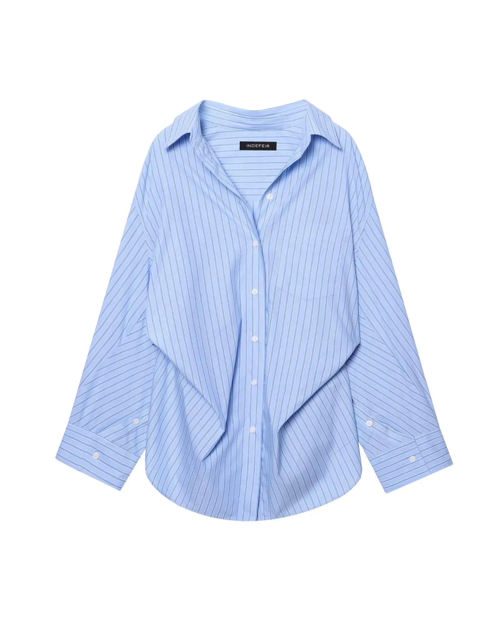 Striped Bat-Sleeve Shirts Casual Shirts