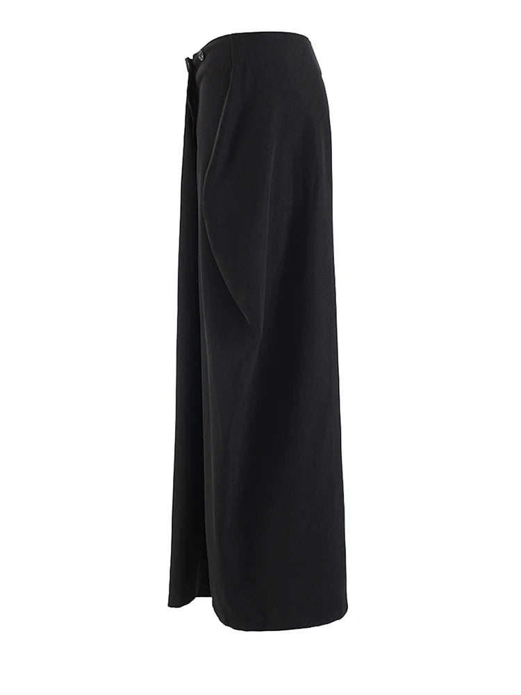 High Waist Irregular Shaped Elegant Midi Half-body Skirt