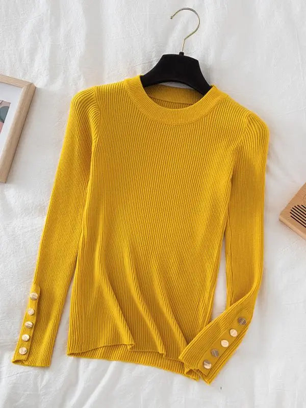 casual autumn winter o-neck chic sweater