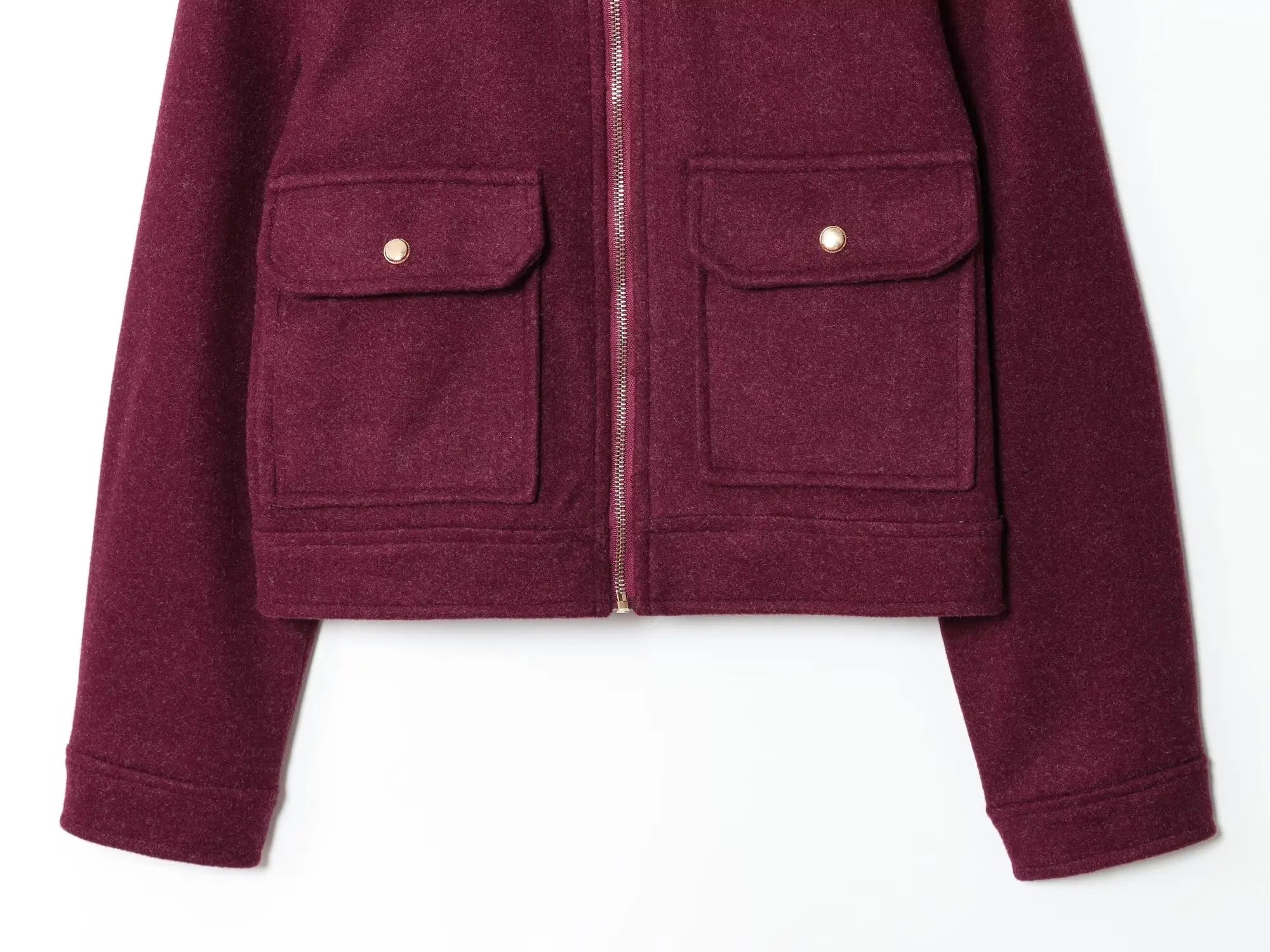 Long Sleeve Regular Fit Single Piece Winter Jacket.