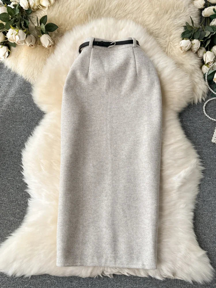 High Waisted Elegant Pencil Skirt