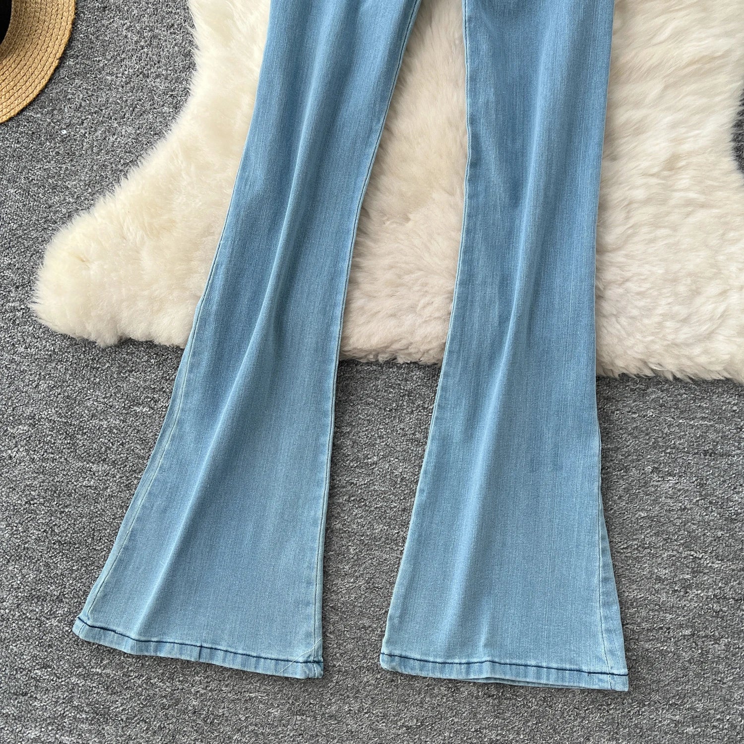 High Waist Denim Overall Jumpsuit