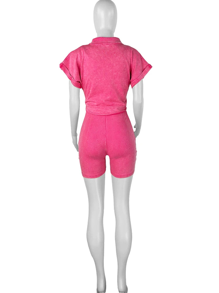 Knitted Two-Piece Casual Ribbed Tracksuits