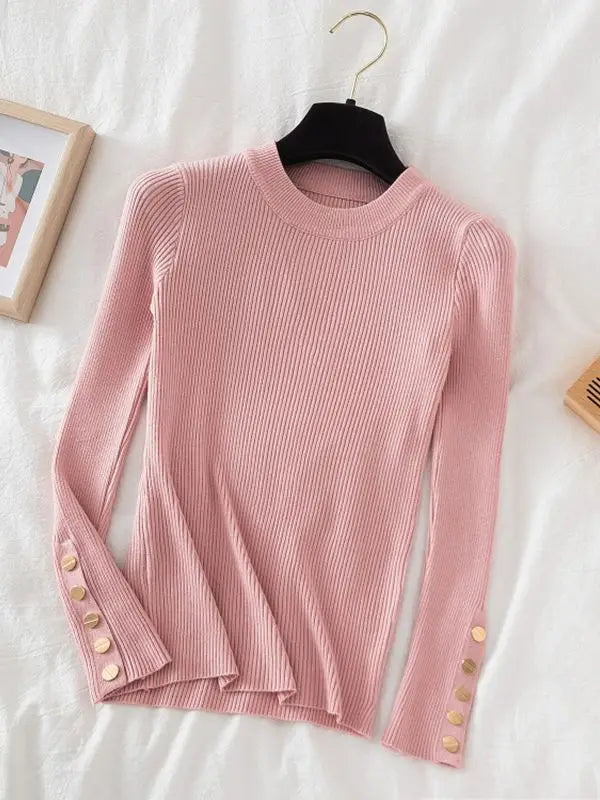 casual autumn winter o-neck chic sweater