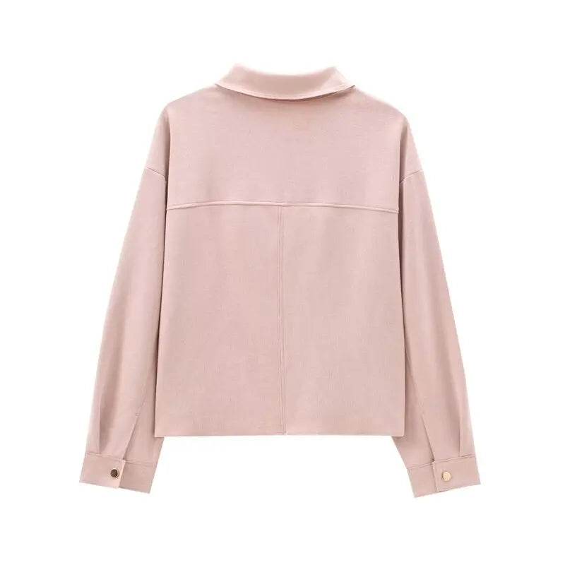 Long Sleeve Faux Versatile Loose Fit Jacket