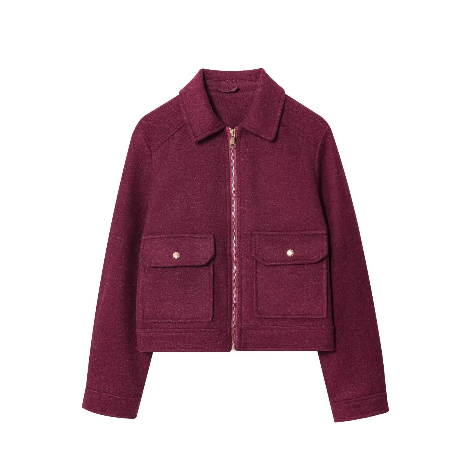 Long Sleeve Regular Fit Single Piece Winter Jacket.