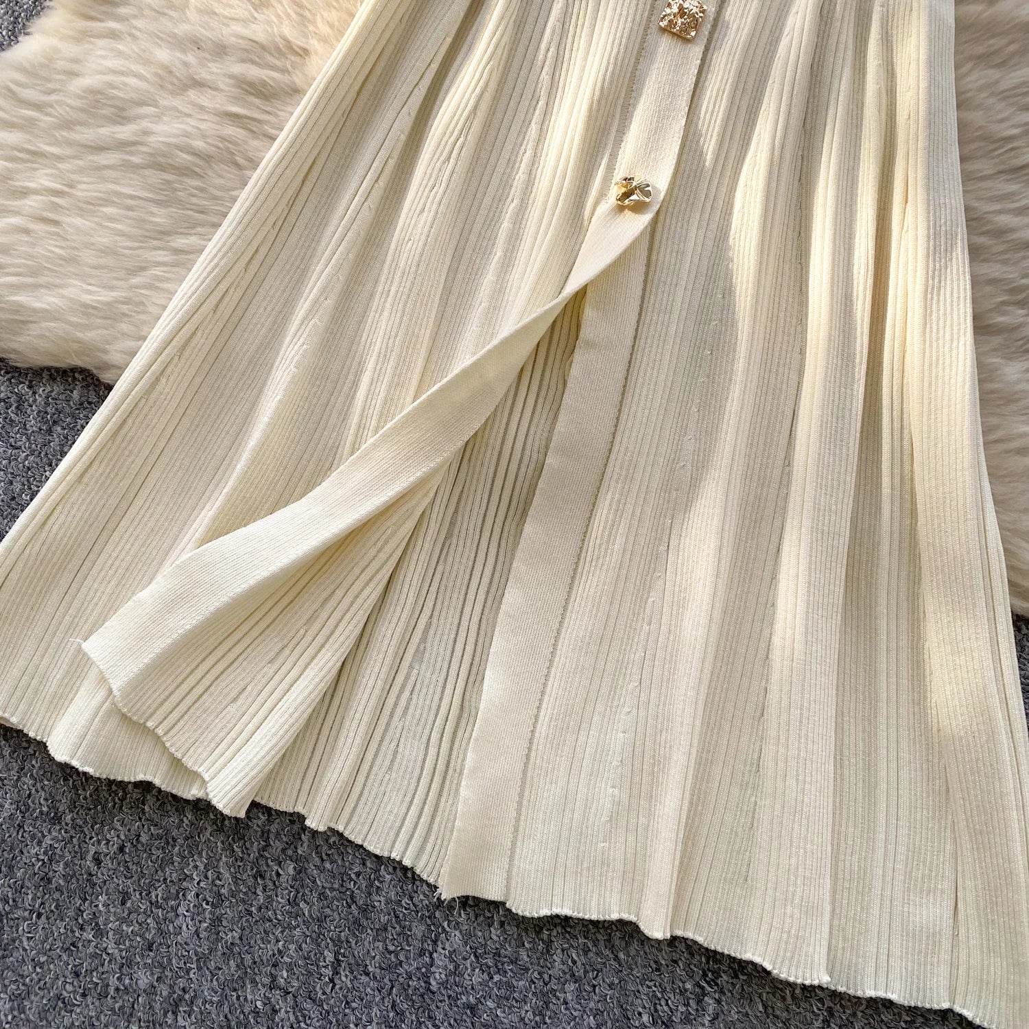 Elegant Office Lady Dress O Neck Sleeveless Knitted Bodycon Dress Sundress