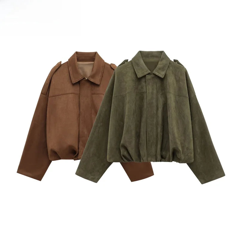 Autumn Velvet Texture All-Match Jacket