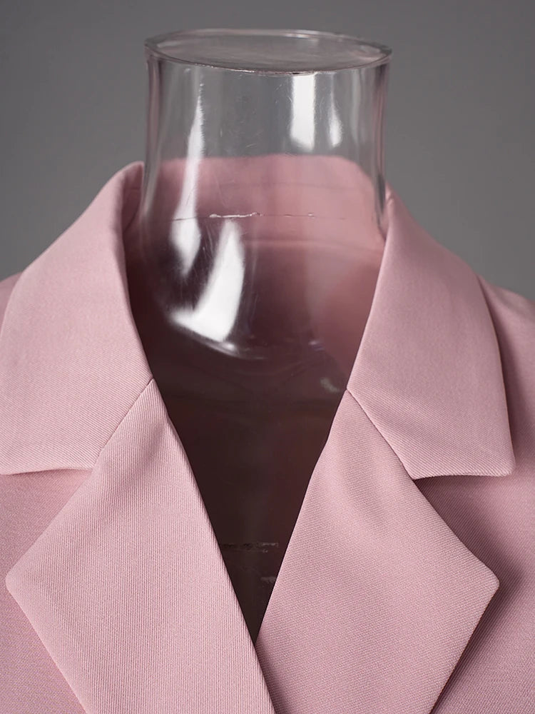 Elegant Lapel Long Sleeve Blazer Jacket