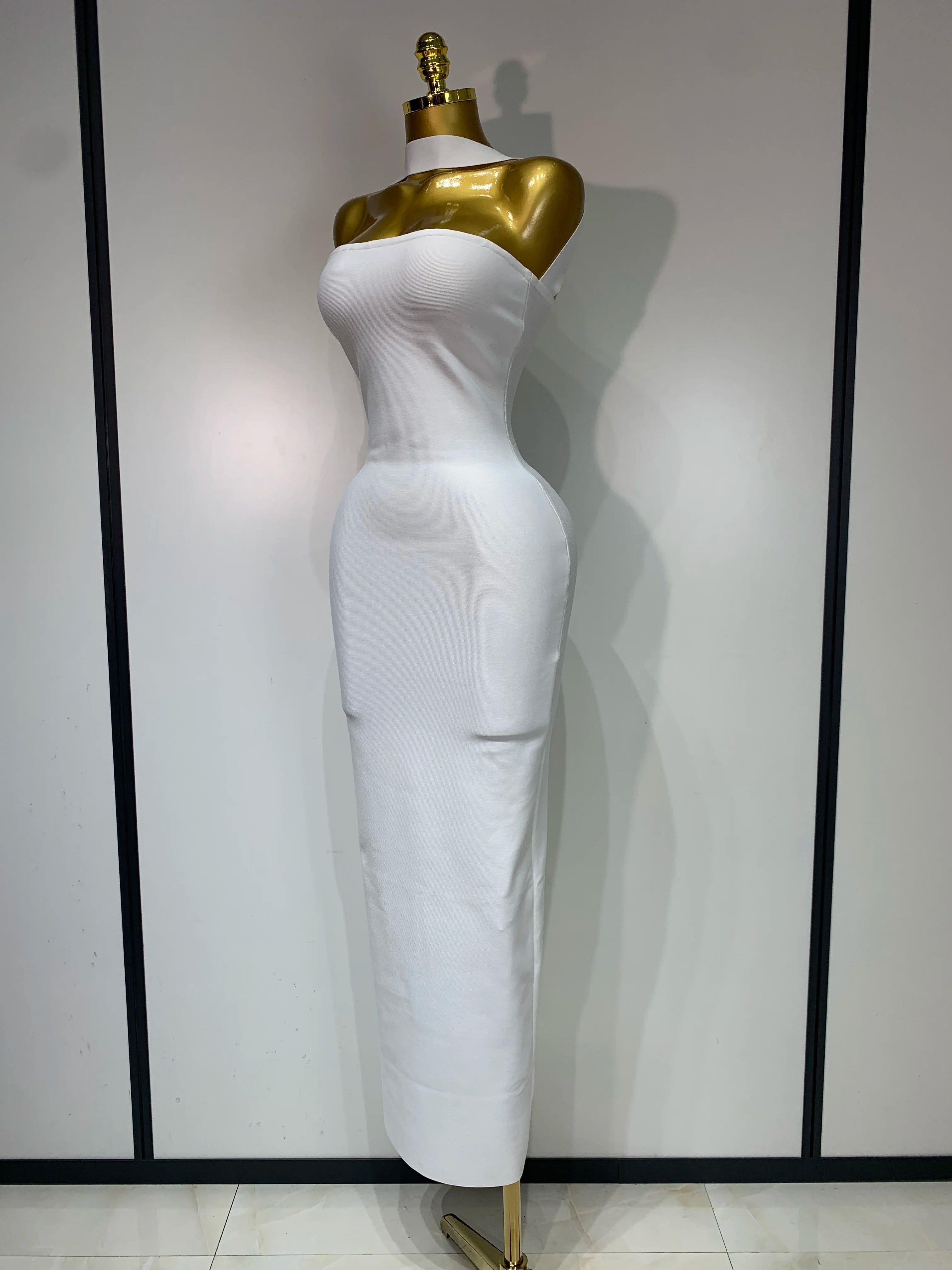 Backless Bodycon Bandage Sleeveless Maxi Long Elegant Luxury Dress